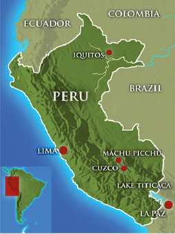 Map of Peru